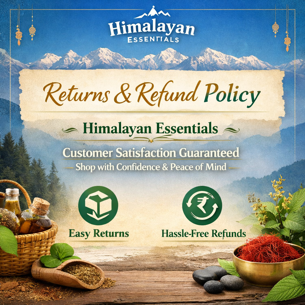 Shipping & Returns page of Himalayan Essentials