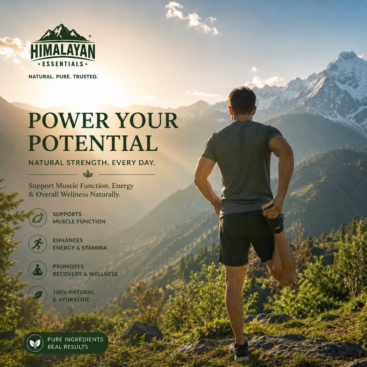 Himalayan Essentials MG-PLUS Tablets supporting muscle wellness