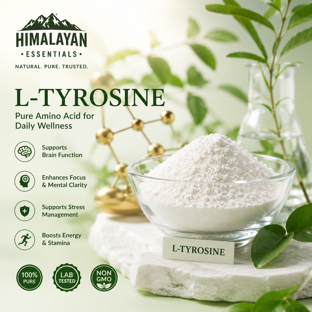 L-Tyrosine ingredient for Himalayan Essentials Thyroid Tablets