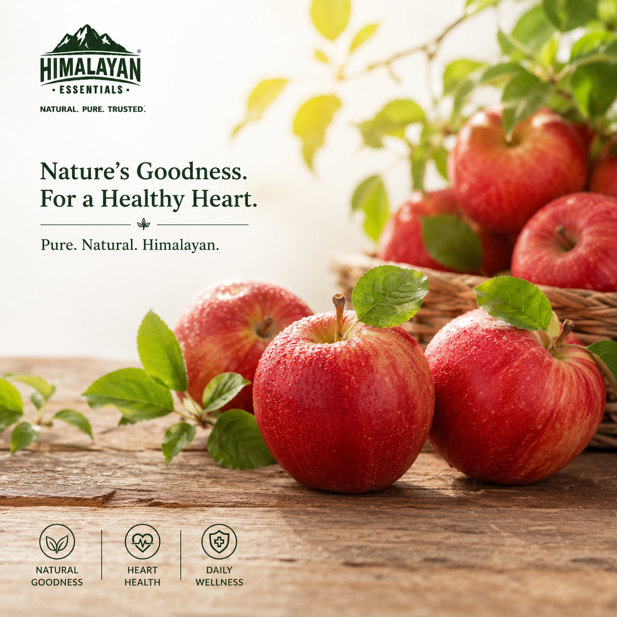 Apple extract ingredient in Himalayan Essentials Young Heart Capsules